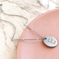 Initials Fabulous Alphabet Letter Necklace White Gold Layered Steel Jewellery - 21