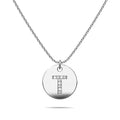 Initials Fabulous Alphabet Letter Necklace White Gold Layered Steel Jewellery - 78