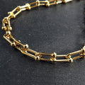 Bullion Gold U-Link Hardwear Connector Necklace in Gold - Brilliant Co