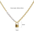 Elinor Freshwater Baroque Pearls Lock-Pendant Necklace