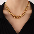 Odell Gold Cuban Chain Necklace 