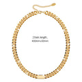 Jamila Cuban Chain Necklace In Gold