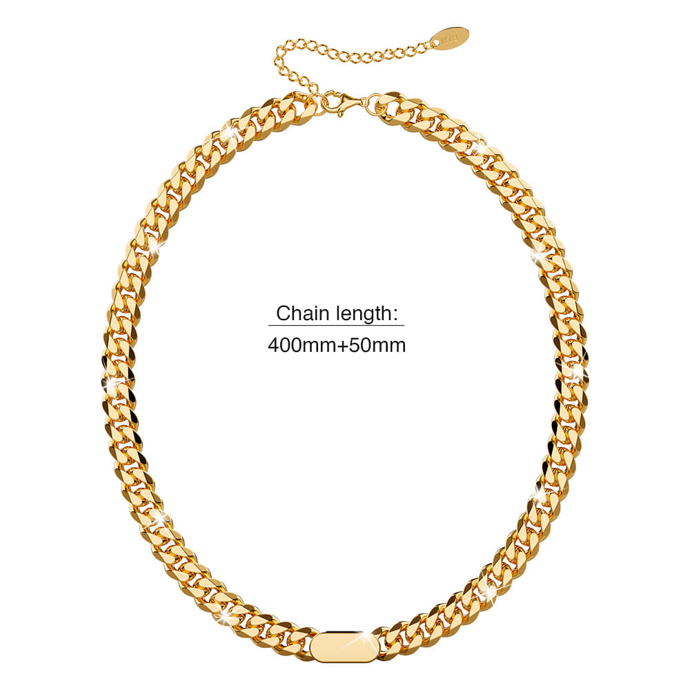 Jamila Cuban Chain Necklace In Gold