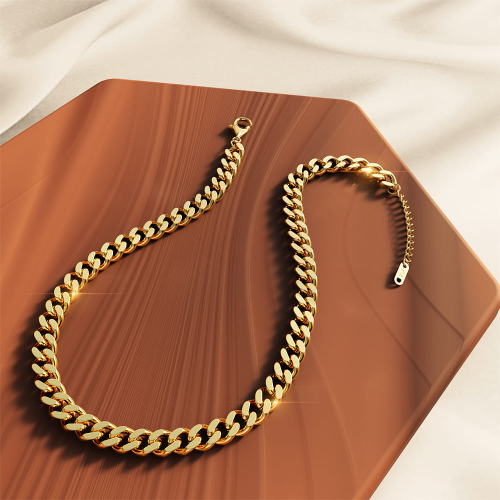 Rafaela Statement Cuban Chain Link Necklace