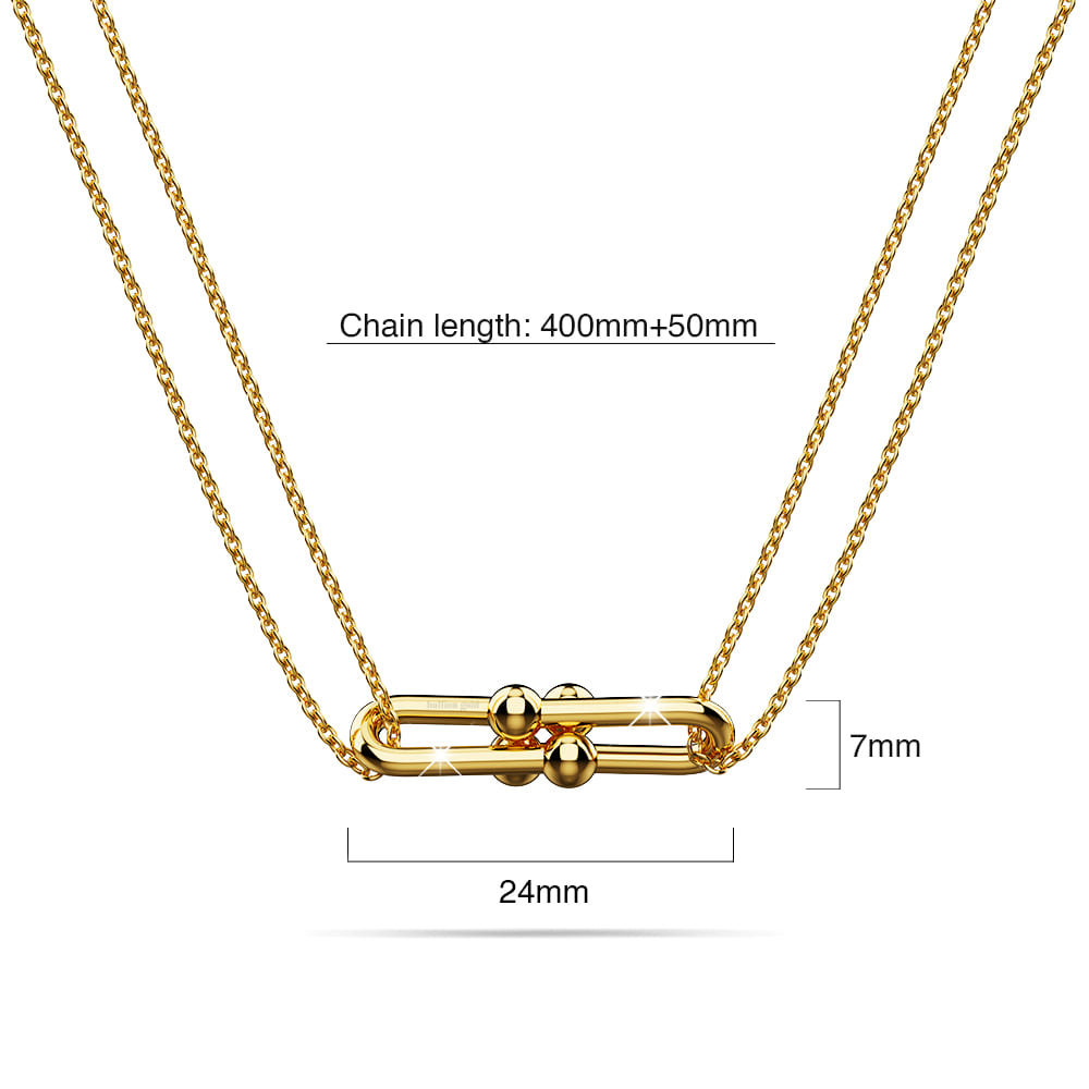 Gleaming Fusion Necklace in Gold