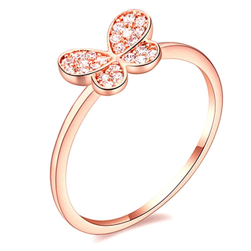 Butterfly CZ Ring