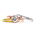 Britney Tri-Tone Stackable Ring