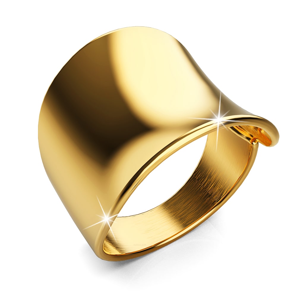 Folded Ring in Gold