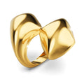 Collided Ring in Gold