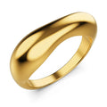 Flat Face Ring in Gold