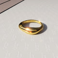 Flat Face Ring in Gold