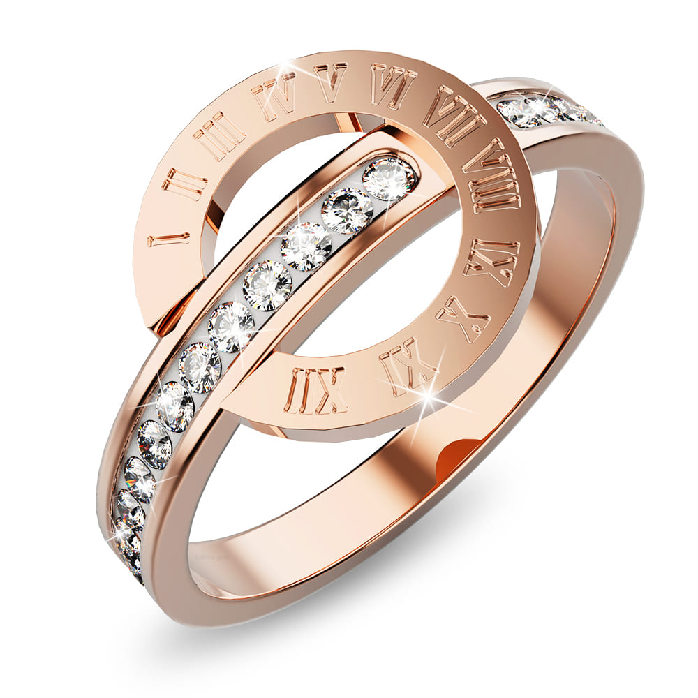 Morgan Circular Roman Numeral Dial Ring