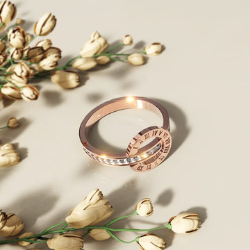 Morgan Circular Roman Numeral Dial Ring