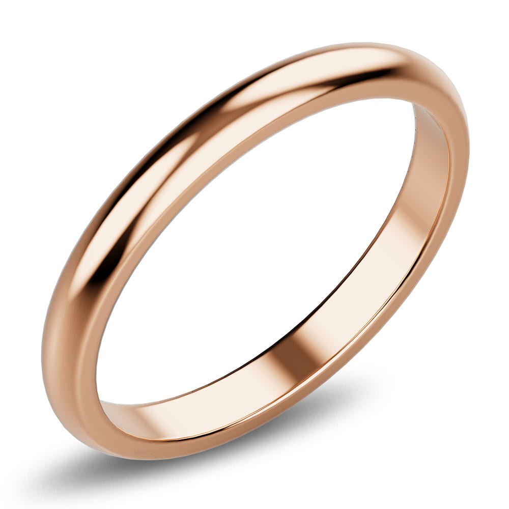 Camille Minimal Stacker Ring in Rose Gold