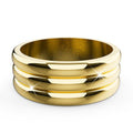 Triad Circular Gleam Radiant Gold Layered Ring