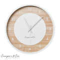 Cooper & Co. Connor 35cm Round Silent Non- Ticking Wall Clock Natural