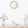 Cooper & Co. Connor 35cm Round Silent Non- Ticking Wall Clock Natural