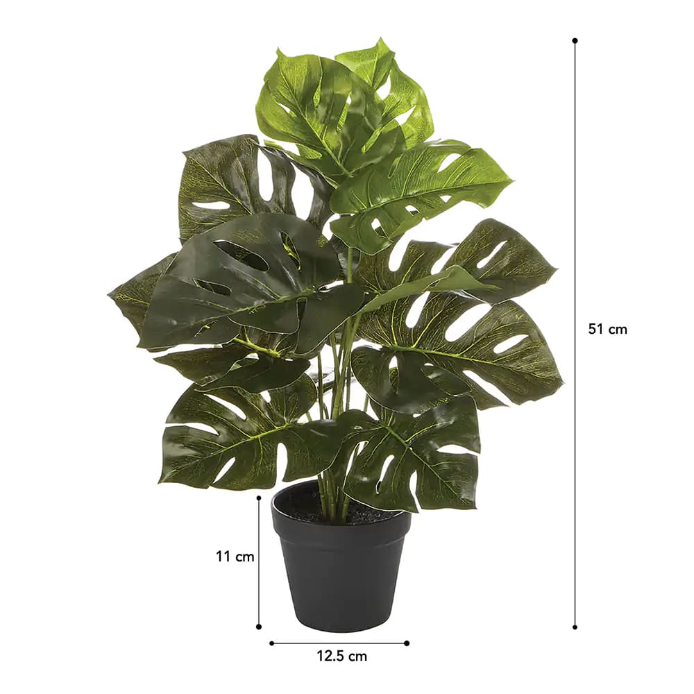 Cooper &Co. 45cm Tall Potted Artificial Monstera