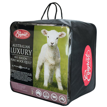 Easy Rest Australian Luxury All Season 100% Pure Wool Quilt 300GSM - Single - Brilliant Co