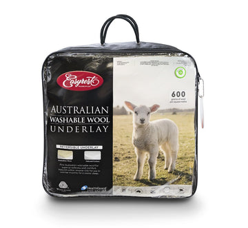 Easy Rest Australian Washable Wool Underlay 600GSM Reversible - Double - Brilliant Co