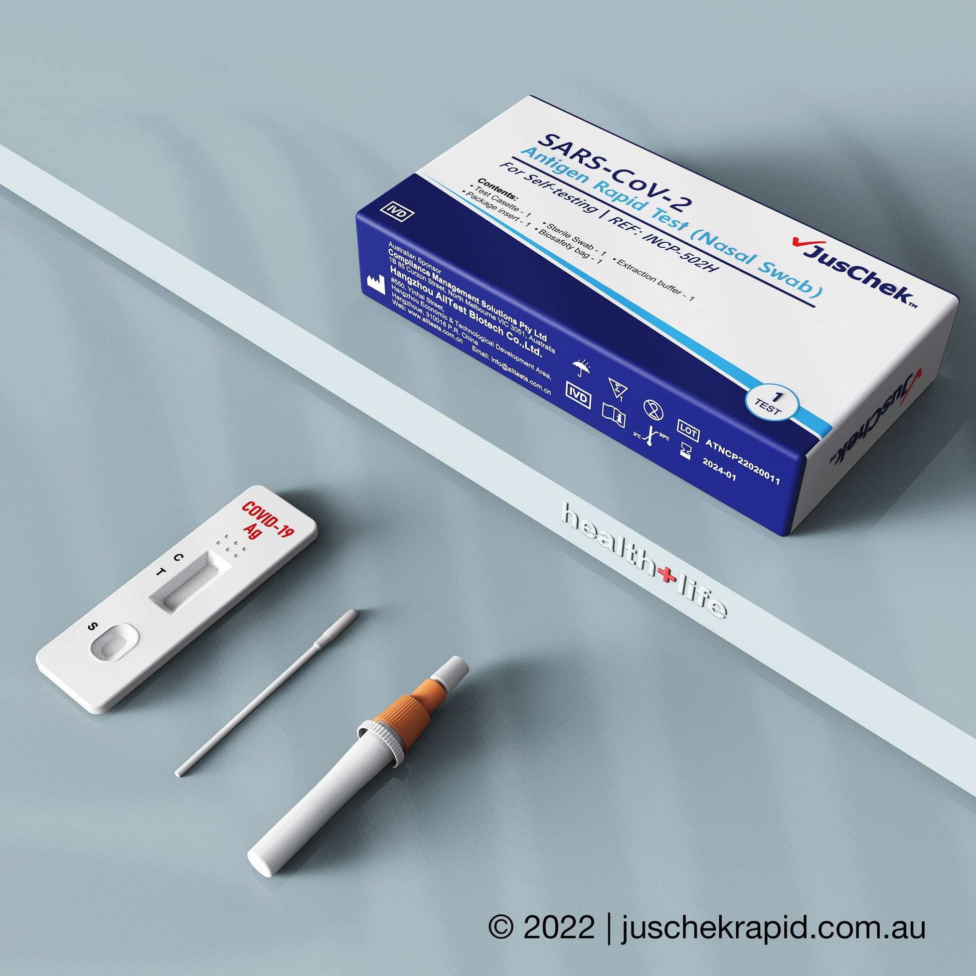 PRE-ORDER JusChek COVID-19 Rapid Antigen Test RATs (Nasal Swab) ‚Äö√Ñ√¨ 100 Pack - Brilliant Co