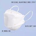 KF94 4PLY 3D Design 200PC Hygienic Single Packed Disposable Face Masks Ergonomic Fit Black - Brilliant Co