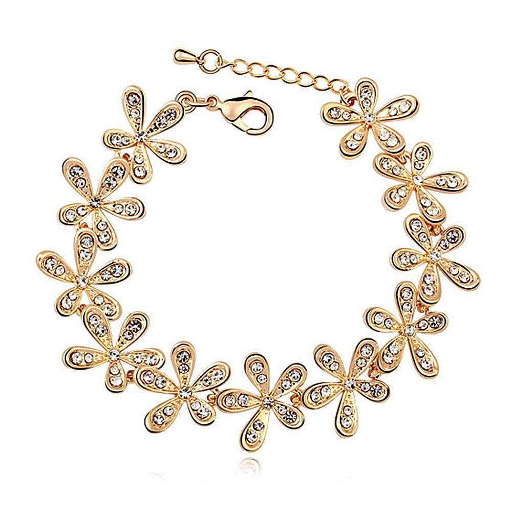 Magnolia Rose Gold Bracelet Embellished with Swarovski¬¨√Ü crystals