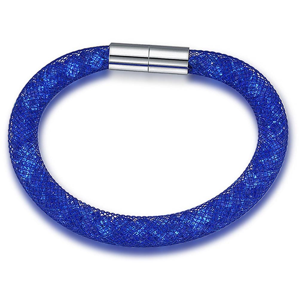 Mesh Single Wrap Bracelet Royal Embellished with Swarovski¬¨√Ü  crystals