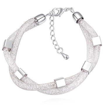 Charm Mesh Bracelet Embellished with Swarovski® crystals