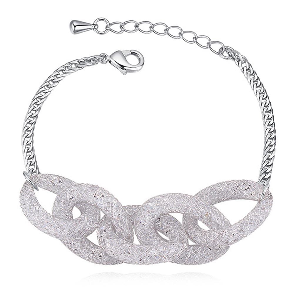 Chain Mesh Bracelet Embellished with Swarovski® crystals