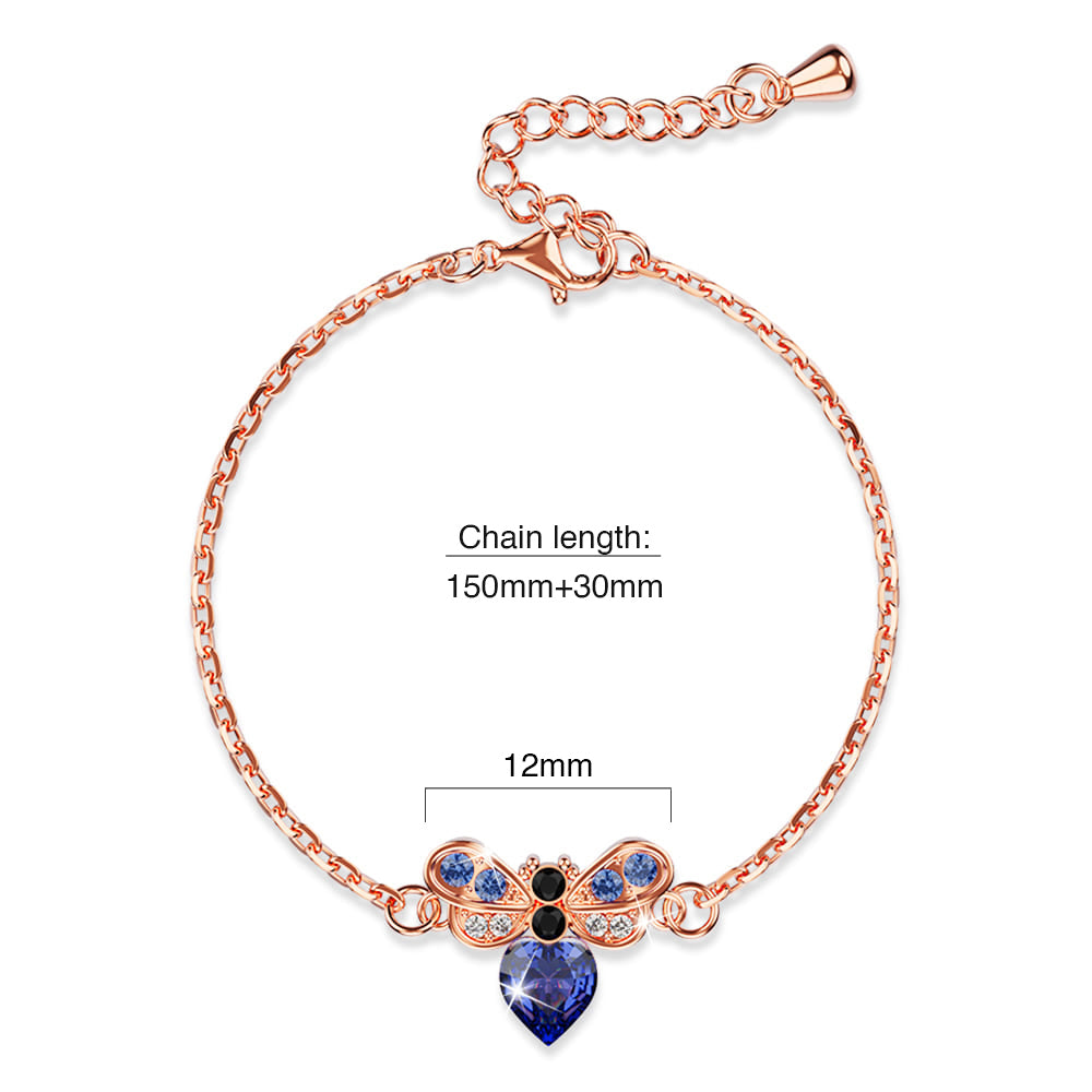 BeeCarra Bracelet Embellished with Swarovski¬¨√Ü  crystals