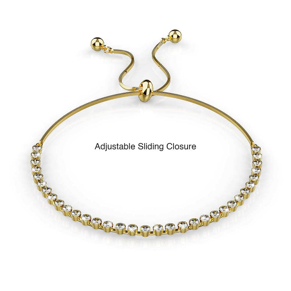 Tia Gleam Pull-Tie Tennis Bracelet