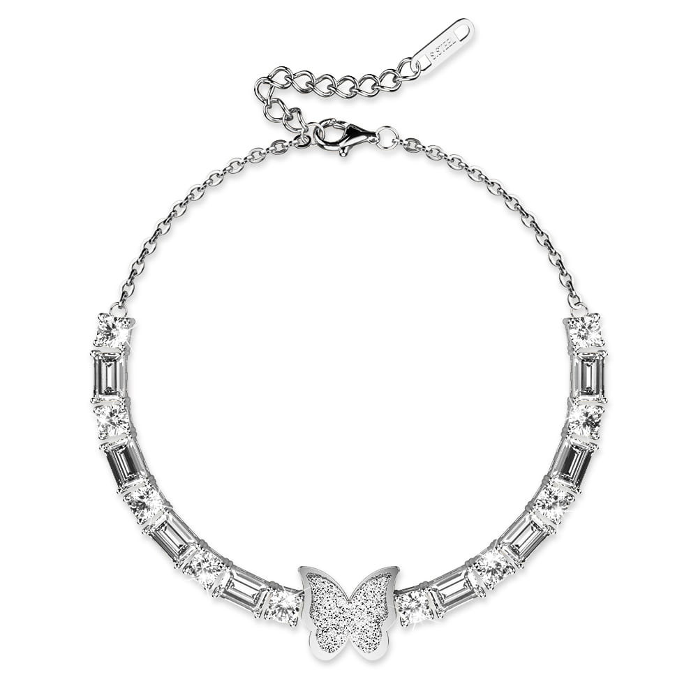 Rosalie Crystal Butterfly Bracelet