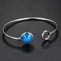 Pristine Bangle White Gold Embellished with Swarovski® crystals