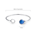 Pristine Bangle White Gold Embellished with Swarovski® crystals