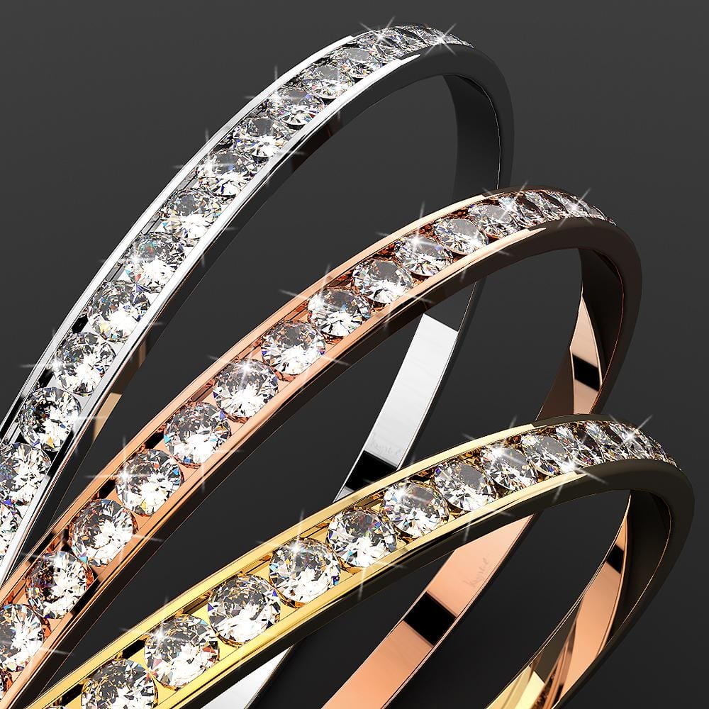 360 Classic Bangle Embellished with Swarovski® crystals