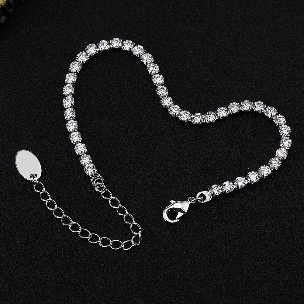 Longevity Tennis Bracelet Embellished with Swarovski® crystals