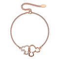 Rose Gold Intertwined Mickey Embellished with Swarovski® crystals