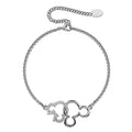 White Gold Intertwined Mickey Embellished with Swarovski® crystals