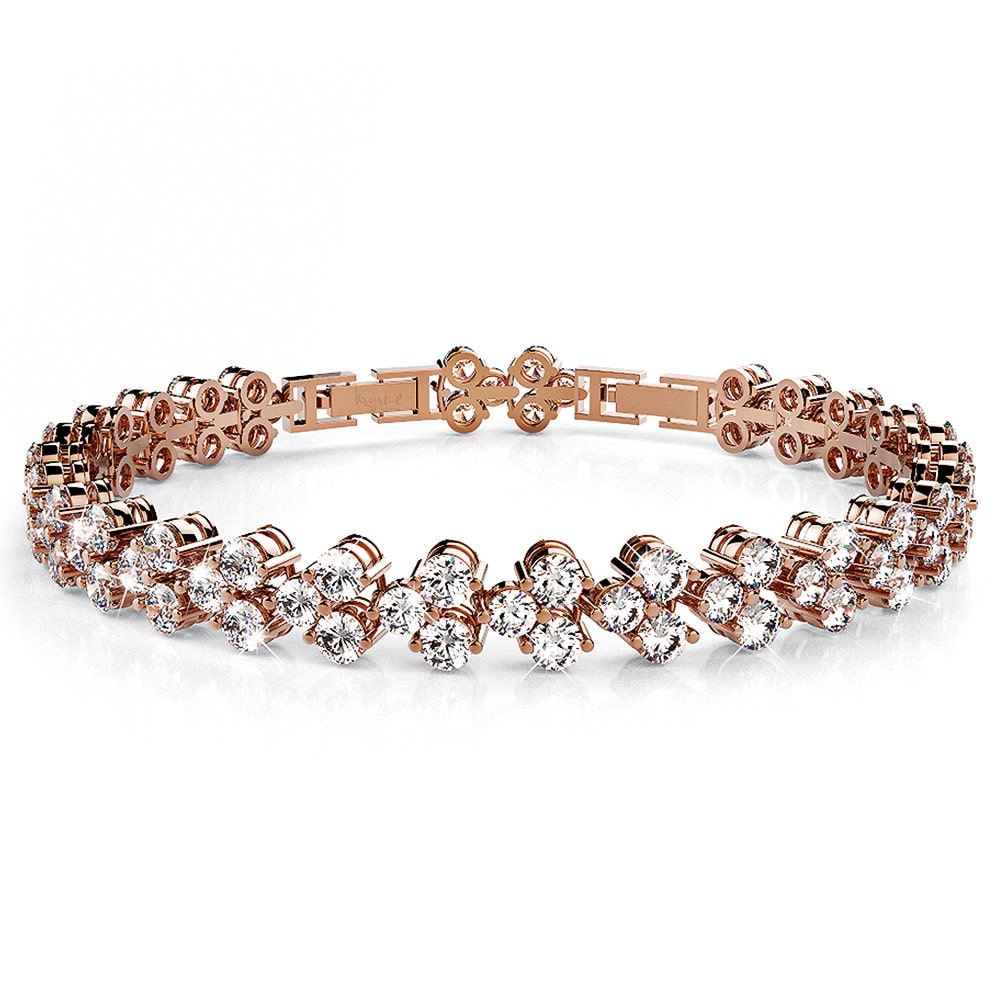 Chitra Tennis Bracelet Embellished with Swarovski® crystals
