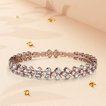 Chitra Tennis Bracelet Embellished with Swarovski® crystals