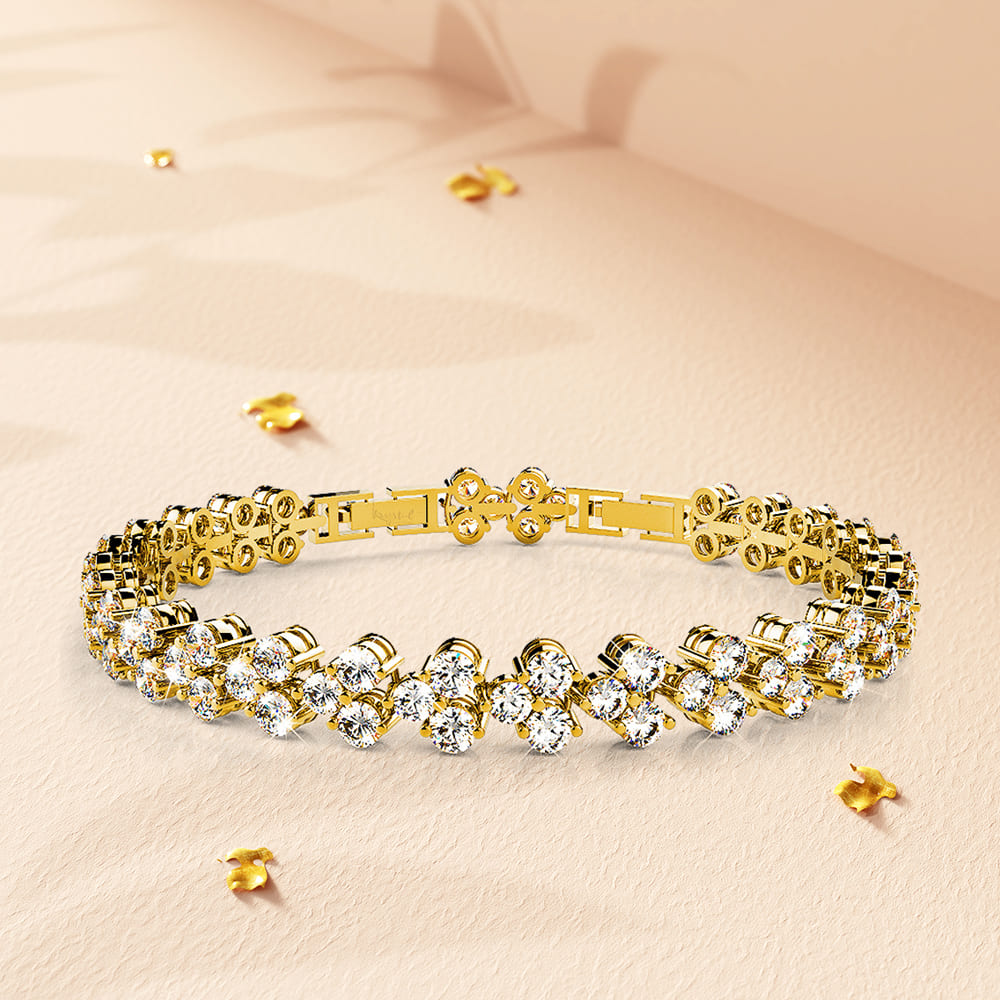 Chitra Tennis Bracelet Embellished with Swarovski® crystals