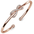 Infinity Knot Bangle Embellished with Swarovski® crystals