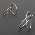 Endless Hoop Earrings Embellished with Swarovski¬Æ crystals