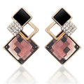 Palazzo Earrings Embellished with Swarovski  crystals