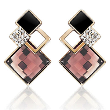 Palazzo Earrings Embellished with Swarovski  crystals