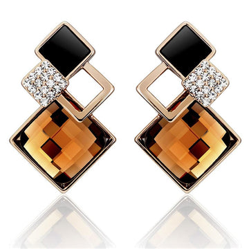 Palazzo Earrings Embellished with Swarovski crystals