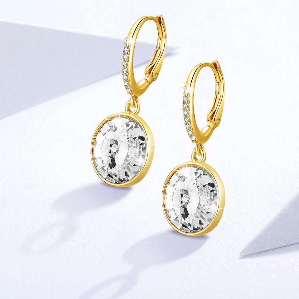 Precious Drop Earrings Clear Embellished with Swarovski¬Æ crystals