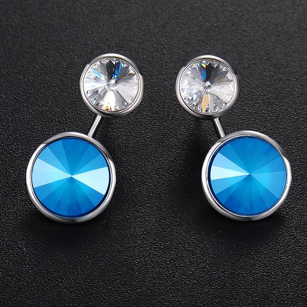 Precious Duo Drop Earrings Embellished with Swarovski¬Æ crystals