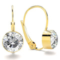 Audrey Lever Back Earrings Embellished with Swarovski¬Æ crystals - Crystal Clear